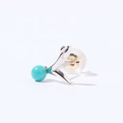 "Misaki" Leaf pierced earrings