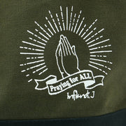 “Praying hands” バイカラー トートバッグ