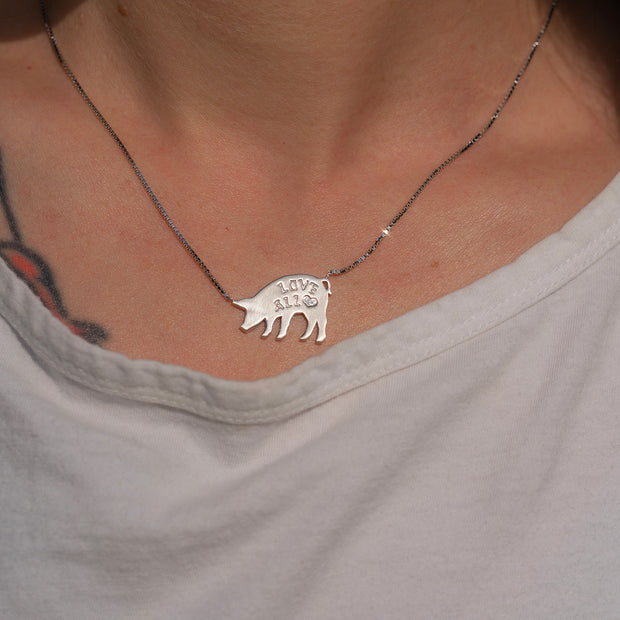 Love all♡Pig Necklace